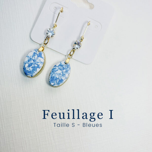 Boucles Feuillage I - Taille S - Bleues