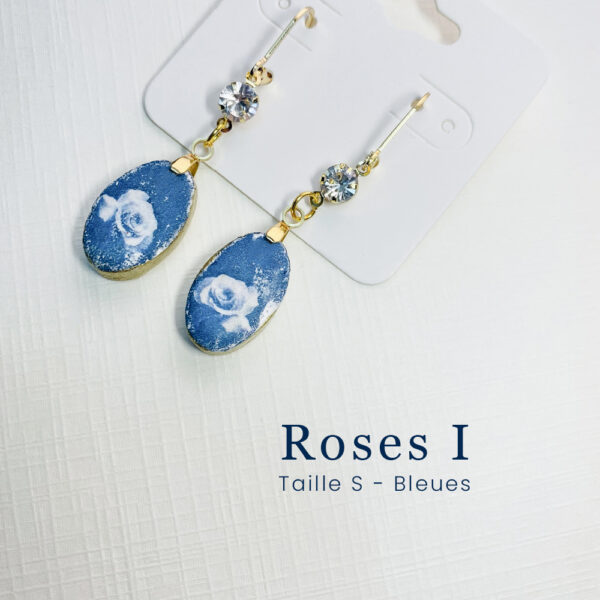 Boucles Roses I - Taille S - Bleues